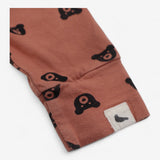 Leggings Dusty Orange with Bear Faces