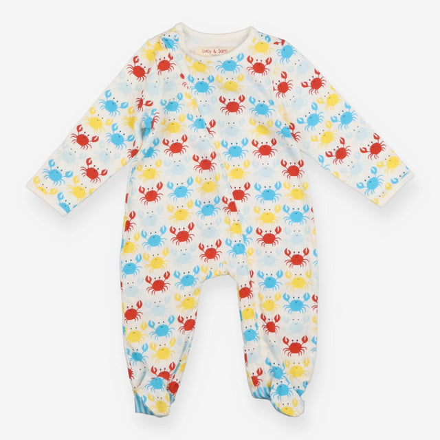 Sleepsuit Zipped Bright Crabs
