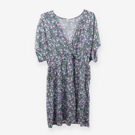Floral Wrap Midi Dress Ditsy Print