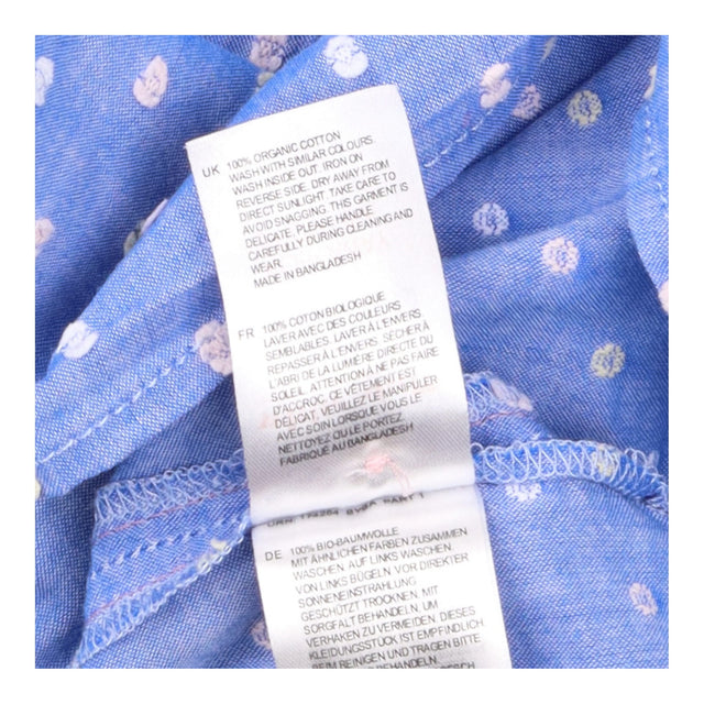 Shirt Blue Multi Pattern Organic Cotton Short Slee