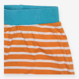 Joggers orange stripe turquoise cuff 