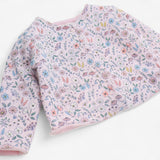 Pink Floral Reversible Cardigan