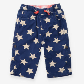 Trousers roll up blue stars