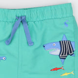 Green Shark Swim Shorts