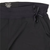 Black Joggers Side Drawstring Cuffable Legs