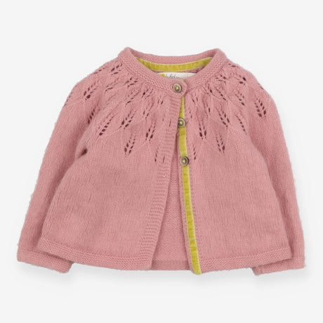 Cardigan knit pink