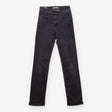 Straight Jeans Washed Black High Rise Slim Fit