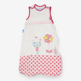 Sleeping Bag White Happy Cat Flower Applique 1.0 