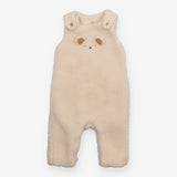 Cream Teddy Bear Dungarees
