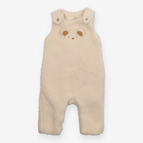 Cream Teddy Bear Dungarees