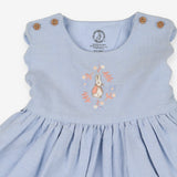 Dress chambray scalloped edges peter rabbit and fr
