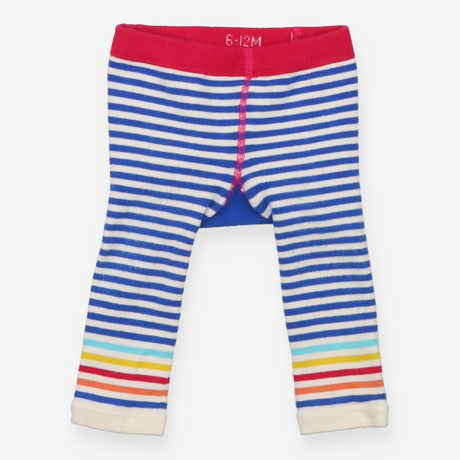 Knit Leggings blue stripe Spotty Dog