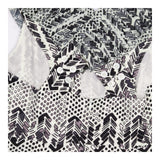 Midi Dress Aqua Arrow Print Ruffle Detail
