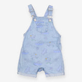 Dungarees Shortie Denim Seaside Appliques