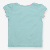 T-Shirt Green Party Lambs Applique