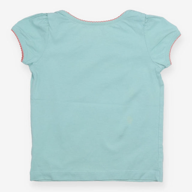 T-Shirt Green Party Lambs Applique