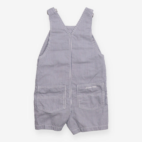 Jersey Shortie Dungaree Blue and White Strip