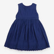 Navy Dress with Lace Underskirt