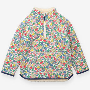 Sweater ditsy and fleece reversible