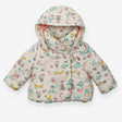 White coat detachable hood garden animals