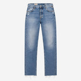 Jeans Marillard Straight Leg Raw Hem Blue Denim