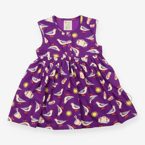 Purple Seagull Jersey Dress