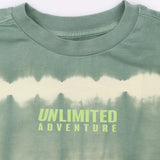 T-shirt tie dye green unlimited adventure