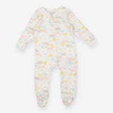 White Woodland Animals Sleepsuit