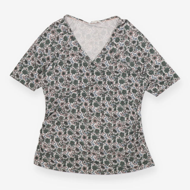 T-shirt green floral wrap