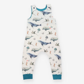 Homemade Dungarees White Sea Creatures