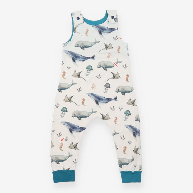Homemade Dungarees White Sea Creatures