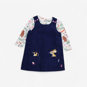 The Gruffalo cord pinafore with Bodysuit