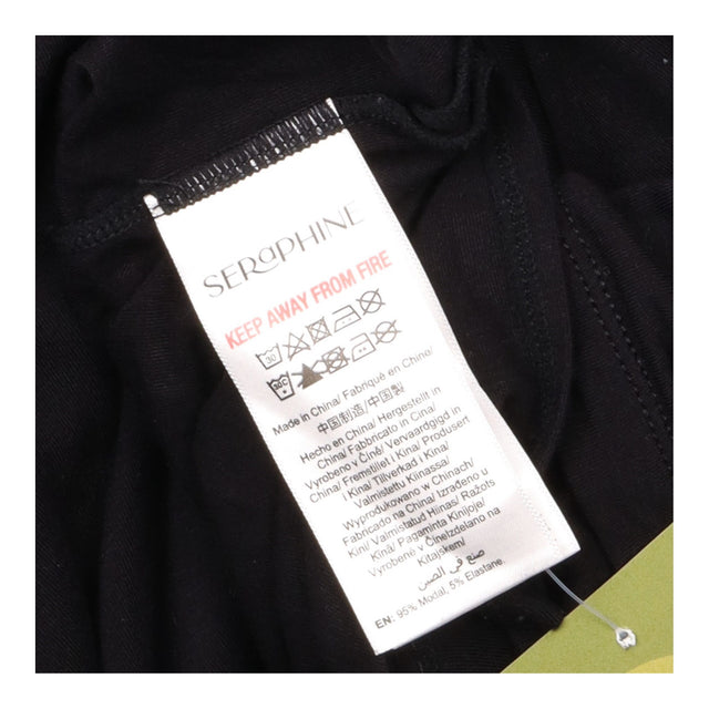Maternity&Nursing Top Black Layered Long Sleeve Cr