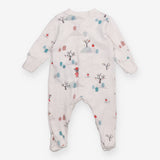 Sleepsuit white fun in the snow