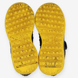 Trainers black yellow sole