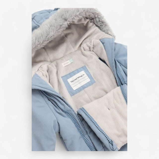Pale Blue Padded Pramsuit