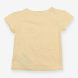 Yellow Striped Floral Lemons T-shirt