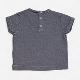 T-shirt SS Blue Stripe Summer Club Print