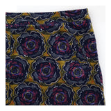 Multicolour Floral Rose Print Cotton Stretch A-Lin