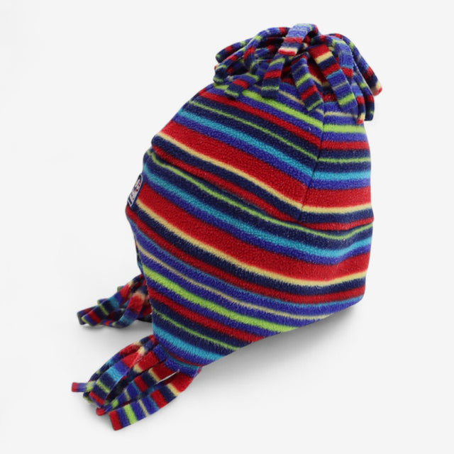 Muti Striped Winter Hat with Tassles