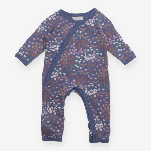 Sleepsuit floral navy