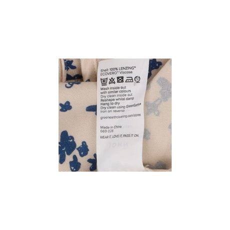MOP x John Lewis - Tie neck Tunic - Cream and Blue