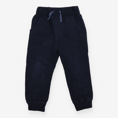 Navy Joggers with Blue Drawstring 