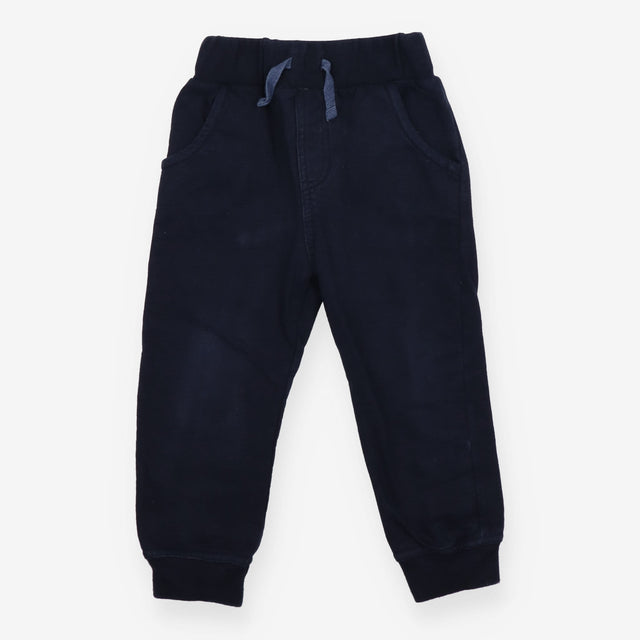 Navy Joggers with Blue Drawstring 