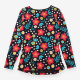 Organic Cotton Floral Spot Long Sleeve