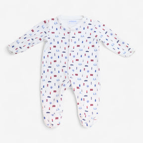 Sleepsuit white with london icons