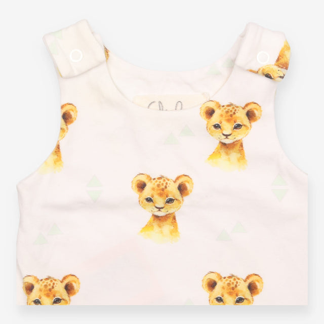 Romper White Cub Appliques