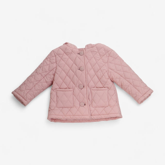 Coat Pink Quilted with Buttons