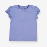 Light blue t-shirt frill sleeves
