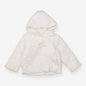 White "I'm New Here" Coat